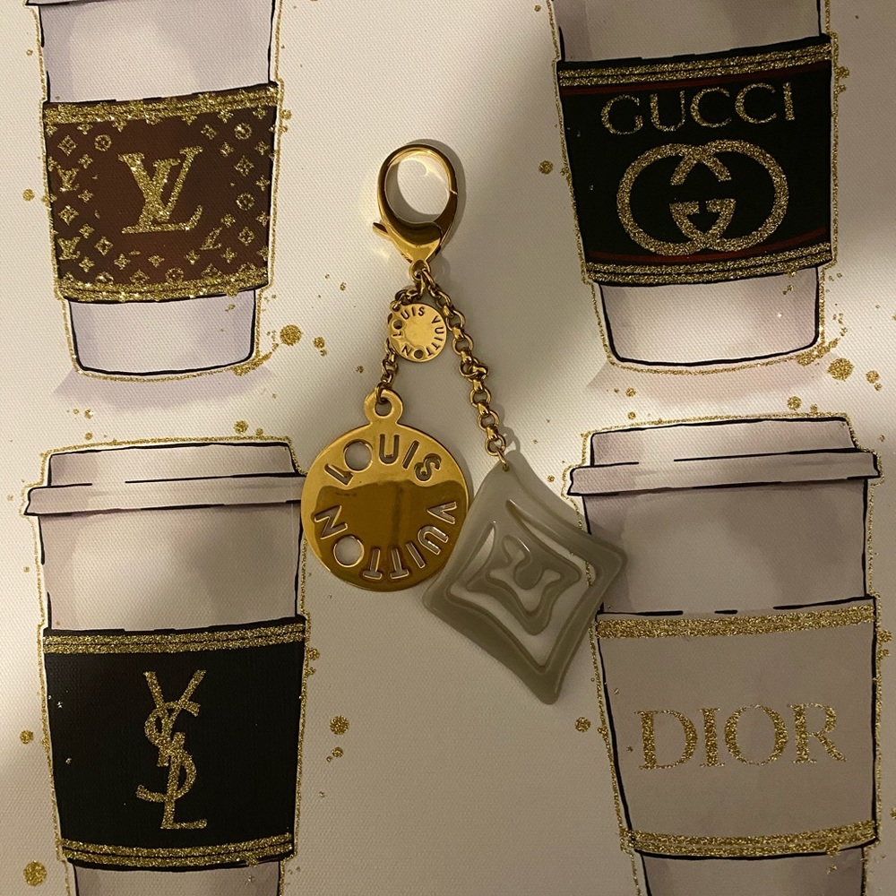 Authentic Louis Vuitton Porte Cles Tai Sienne Bag Charm in Box